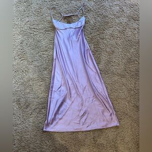 ZARA lilac purple midi dress